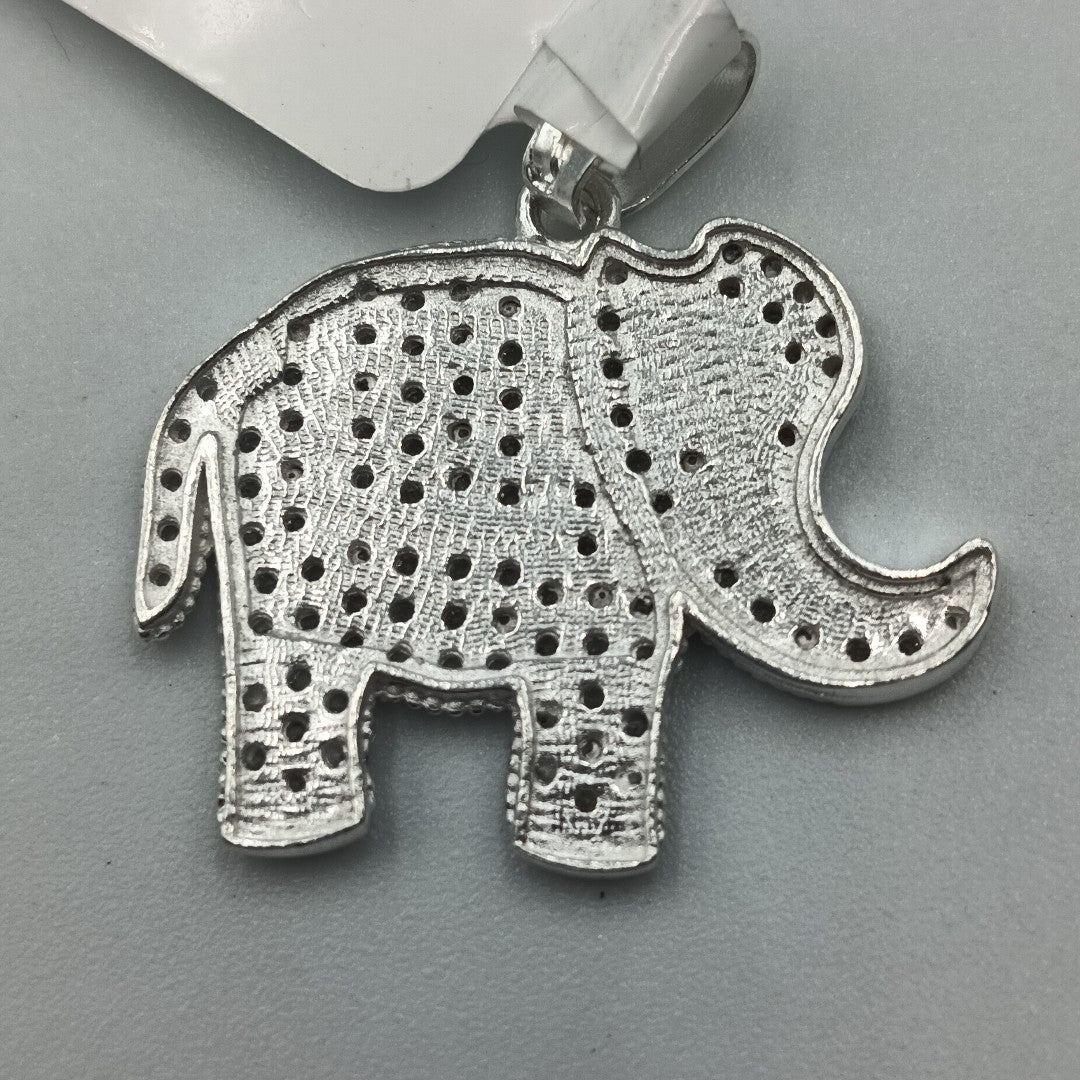 DIJE ELEFANTE C/CIRCONIAS PLATA .925 5.1 GR (NUEVO)