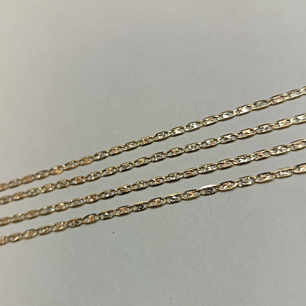 CADENA ORO COMBINADO 14 K 2.2 GRMS (SEMINUEVO)