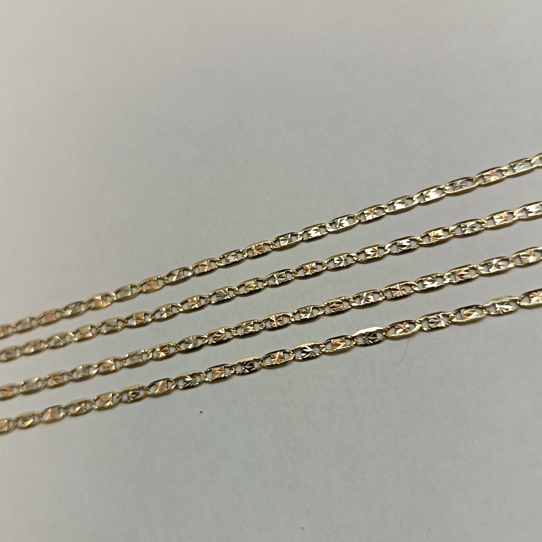 CADENA ORO COMBINADO 14 K 2.2 GRMS (SEMINUEVO)