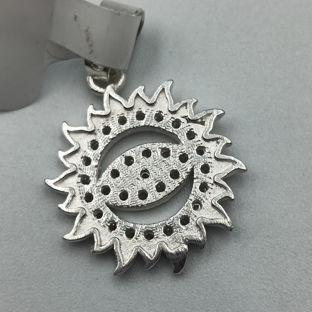 DIJE OJO MAGICO CON CIRCONIAS PLATA .925 2.1 GR (NUEVO)