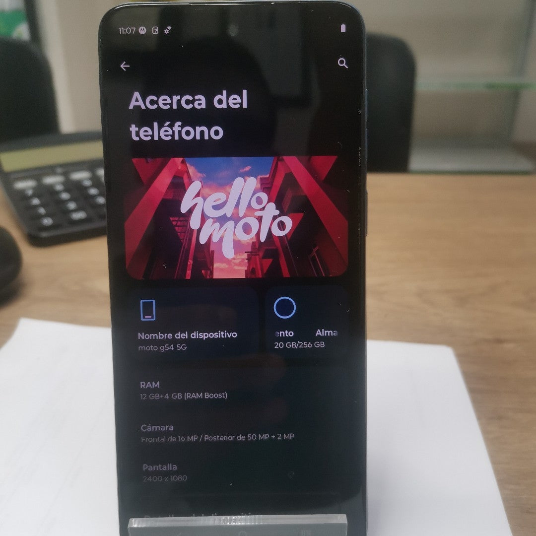 CELULAR MOTOROLA MOTO G54 5G XT2343-2 (2023) 256 GB 12 GB RAM (SEMINUEVO)