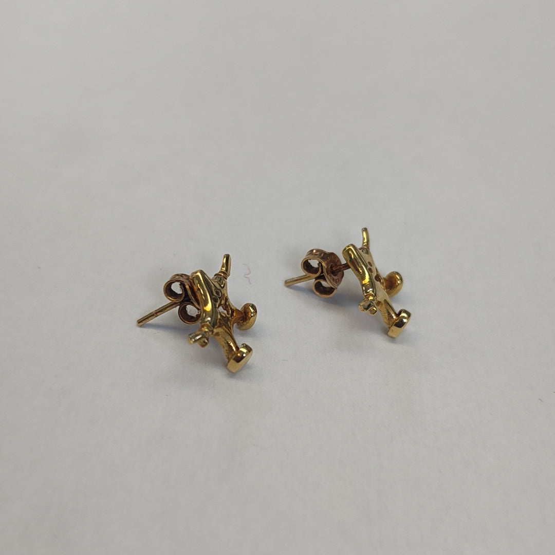 ARETES PAR ORO 14 K 2.3 GRMS (SEMINUEVO)