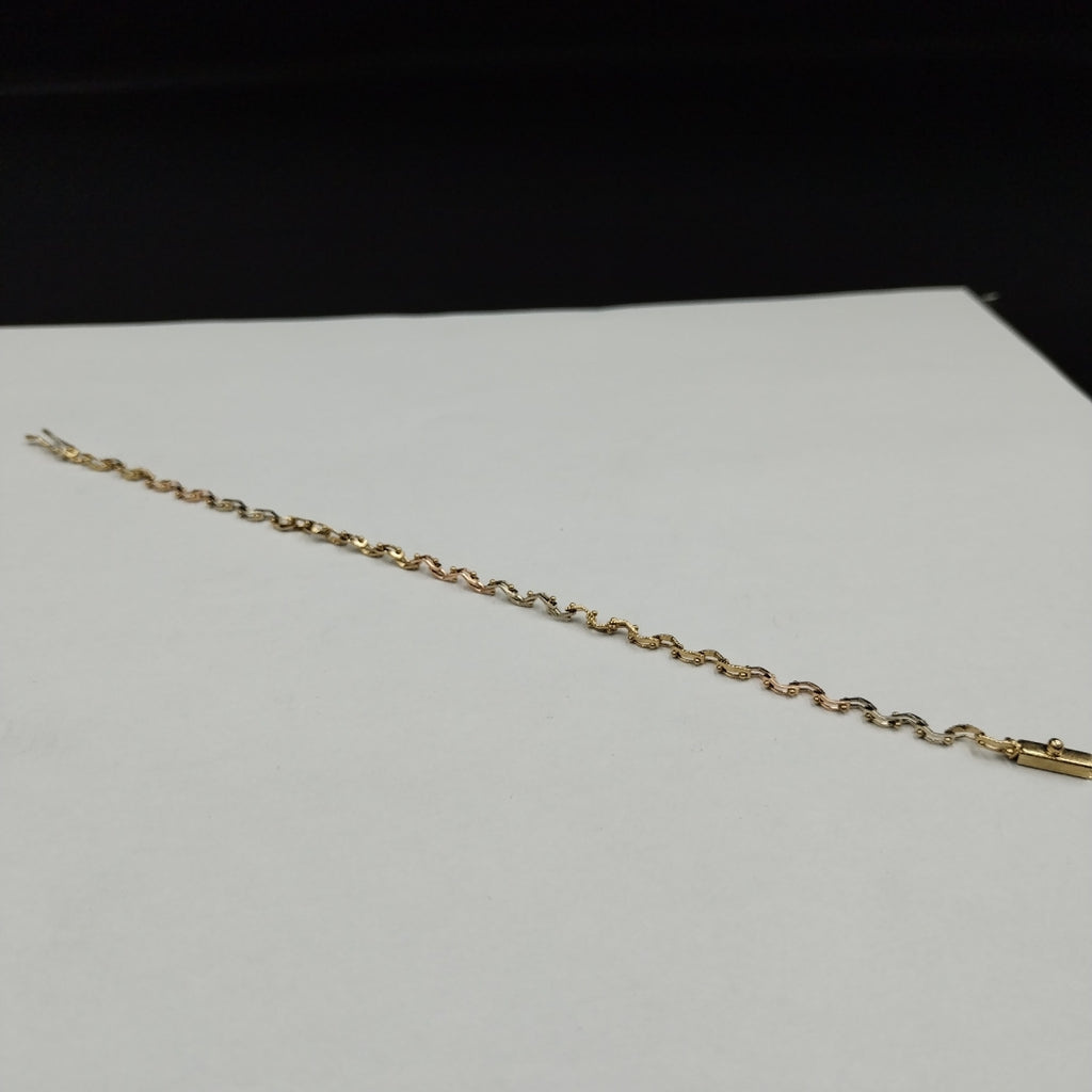 PULSERA ORO COMBINADO 14 K 4,40 GRMS (SEMINUEVO)