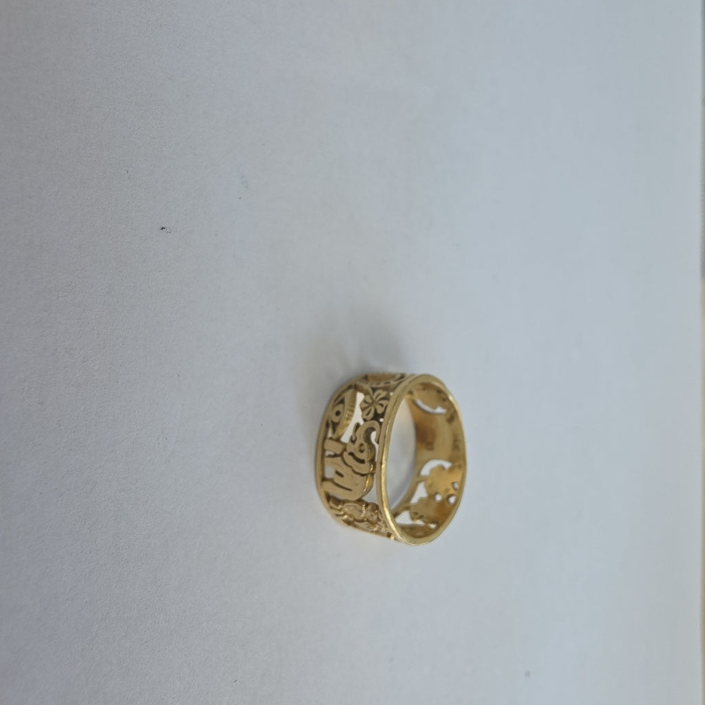 ARGOLLA DE LA SUERTE ORO 10 K 3,80 GRMS (SEMINUEVO)