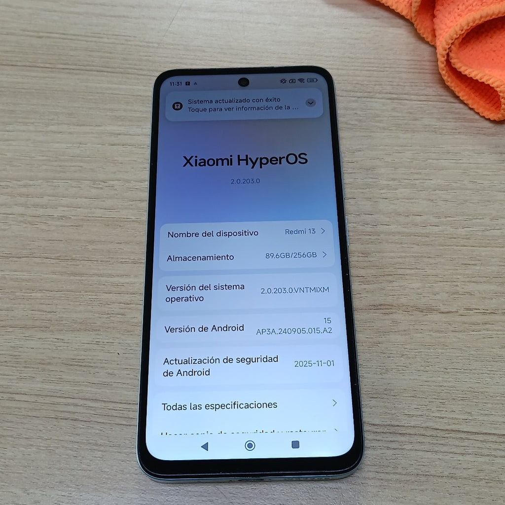 CELULAR XIAOMI REDMI 13 24049RN28L (2024) 256 GB 8 GB RAM (SEMINUEVO)