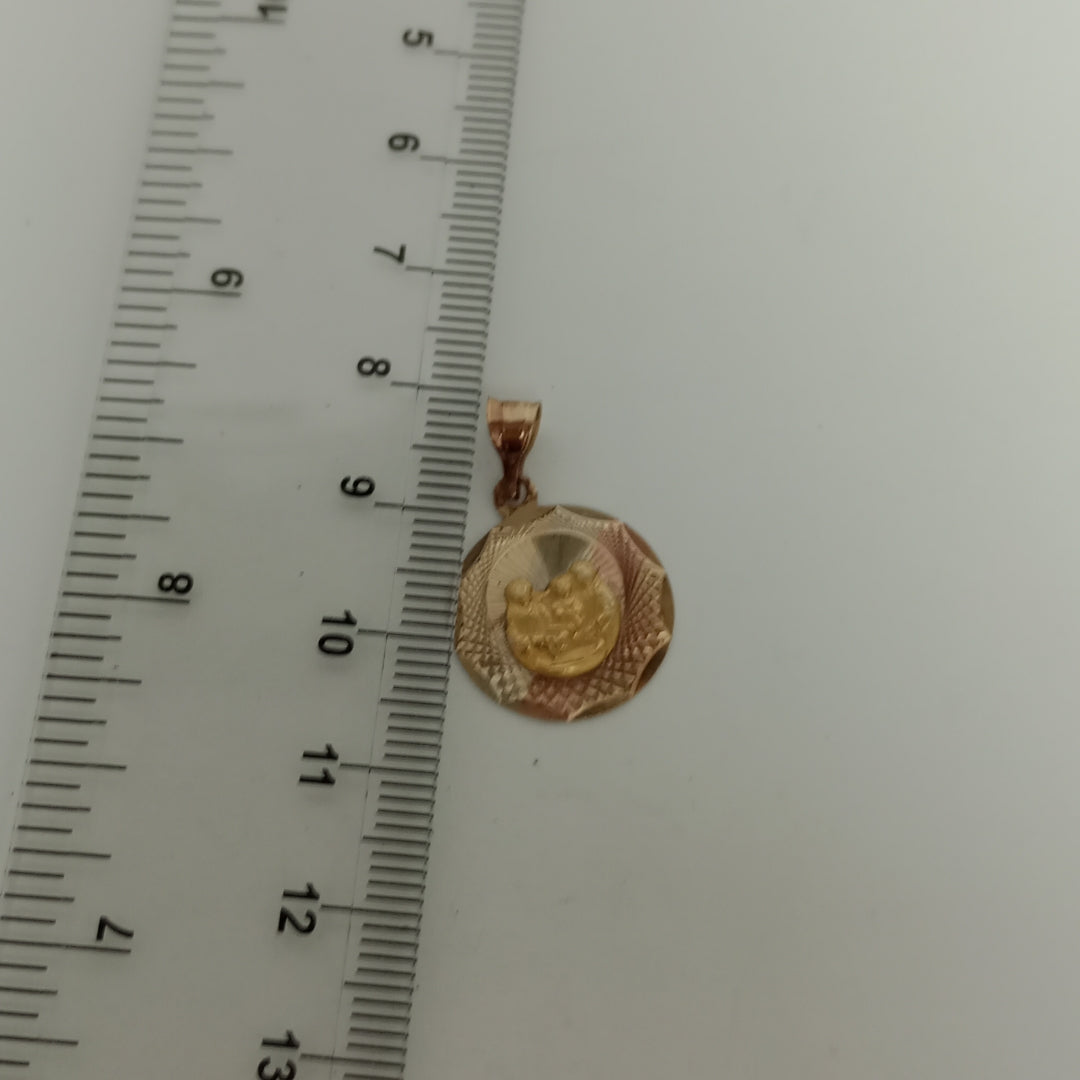 MEDALLA RELIGIOSA ORO 10 K 1.3 GRMS (SEMINUEVO)