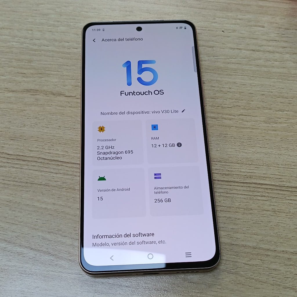 CELULAR VIVO V30 LITE V2314 (2023) 256 GB 12 GB RAM (SEMINUEVO)