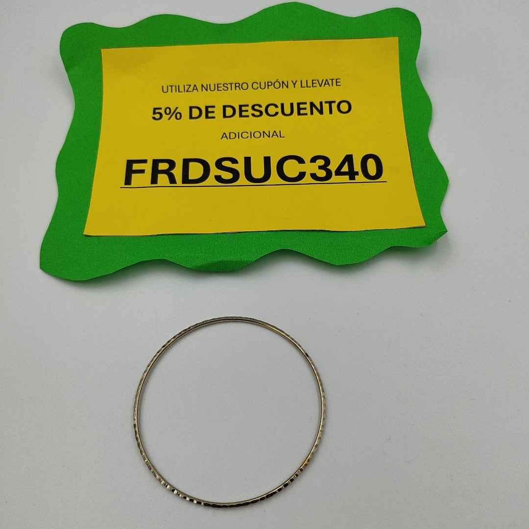 PULSERA RIGIDA ORO,ORO BLANCO 10 K 3,00 GRMS (SEMINUEVO)