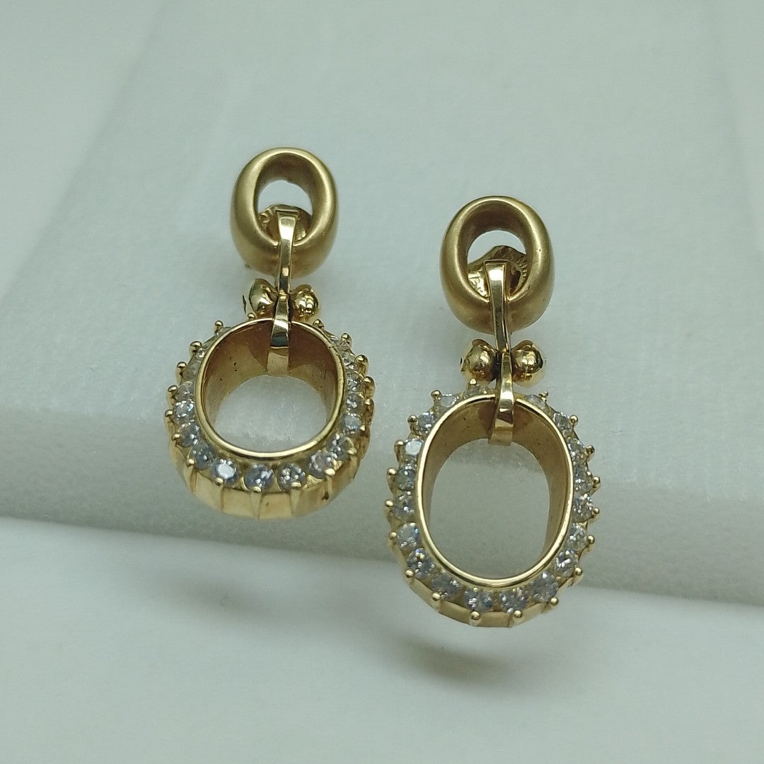 ARETES PAR ORO 14 K 8.5 GRMS (SEMINUEVO)