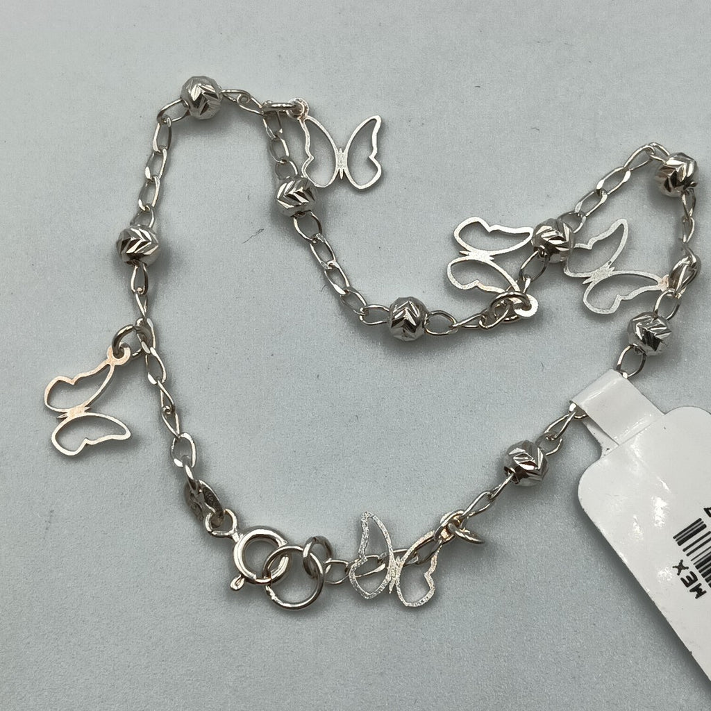 PULSERA TEJIDO ESPECIAL PLATA .925 18 CM 2.8 GR (NUEVO)