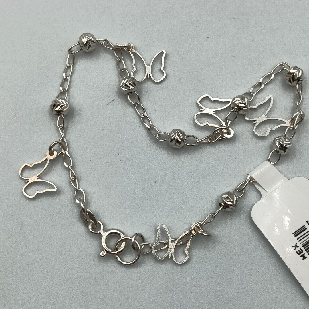 PULSERA TEJIDO ESPECIAL PLATA .925 18 CM 2.8 GR (NUEVO)