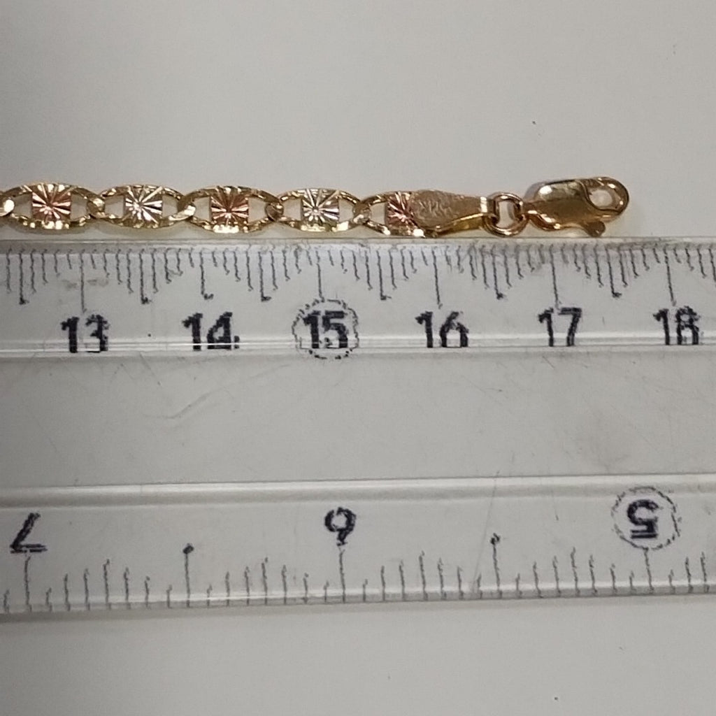 PULSERA TEJIDO GUCHI ORO 14K 18 CM 4.1 GR (NUEVO)