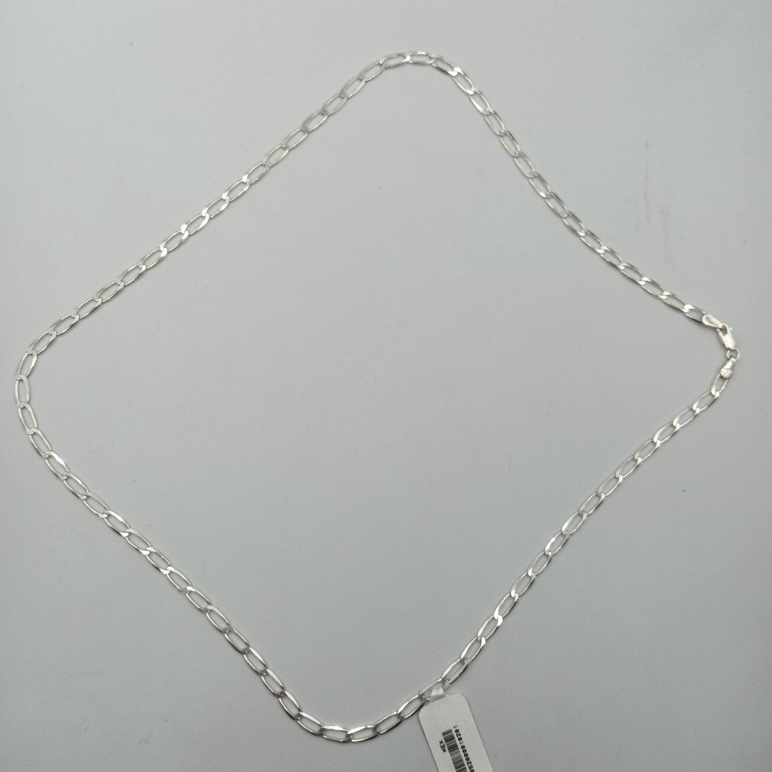 CADENA TEJIDO ESLABONES PLATA .925 60 CM 11.2 GR (NUEVO)
