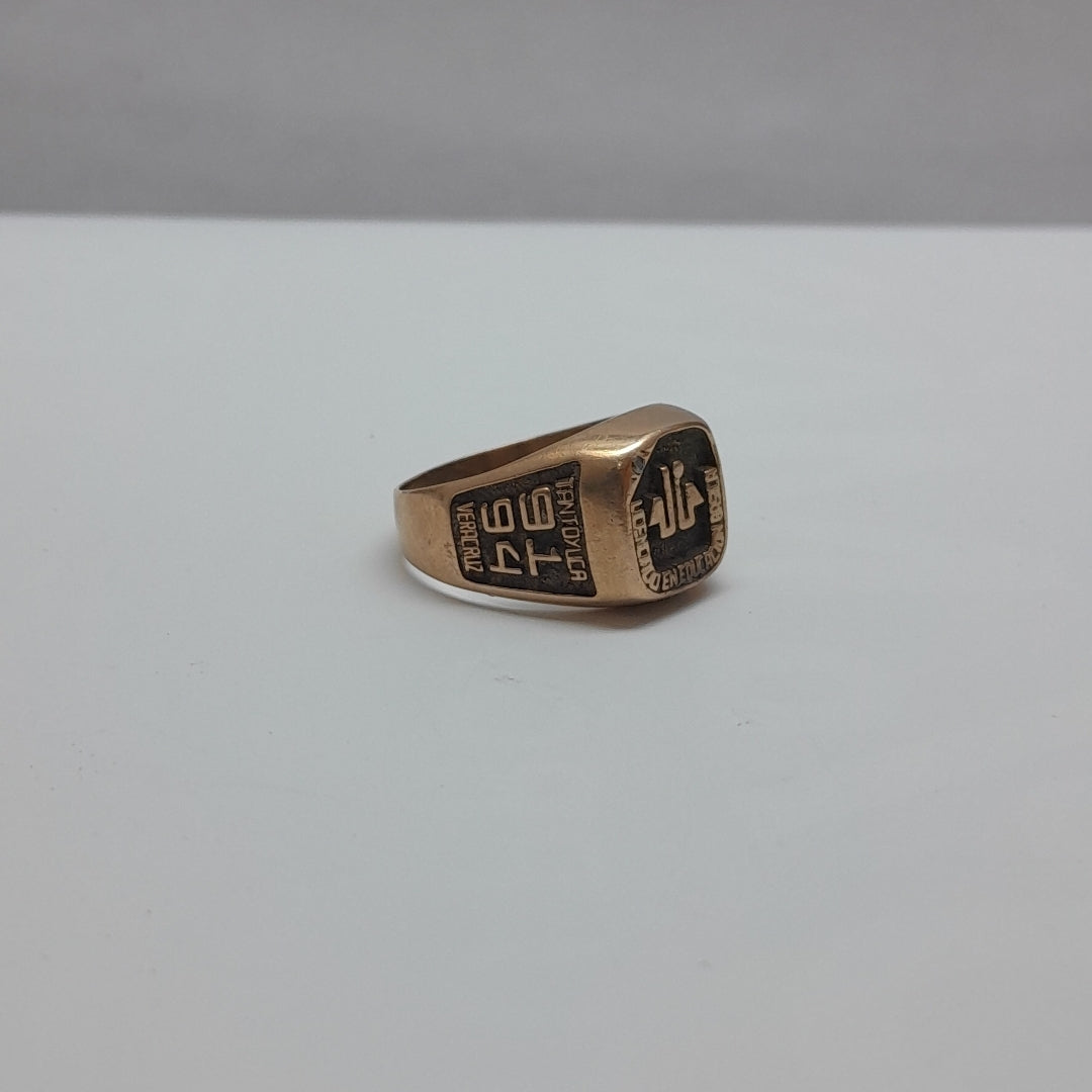 ANILLO DE GRADUACIÓN ORO 8 K 7,60 GRMS (SEMINUEVO)