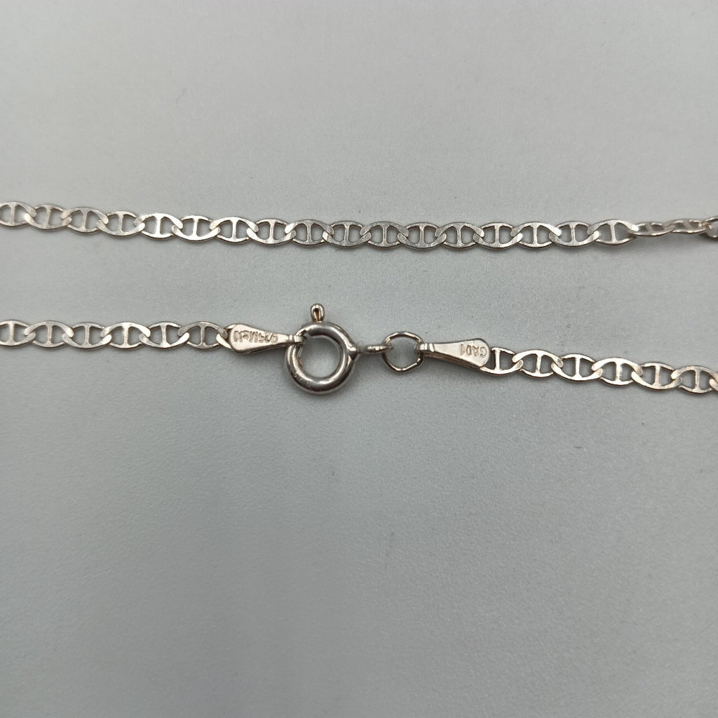 CADENA TEJIDO GUCHI PLATA .925 55 CM 3.4 GR (NUEVO)