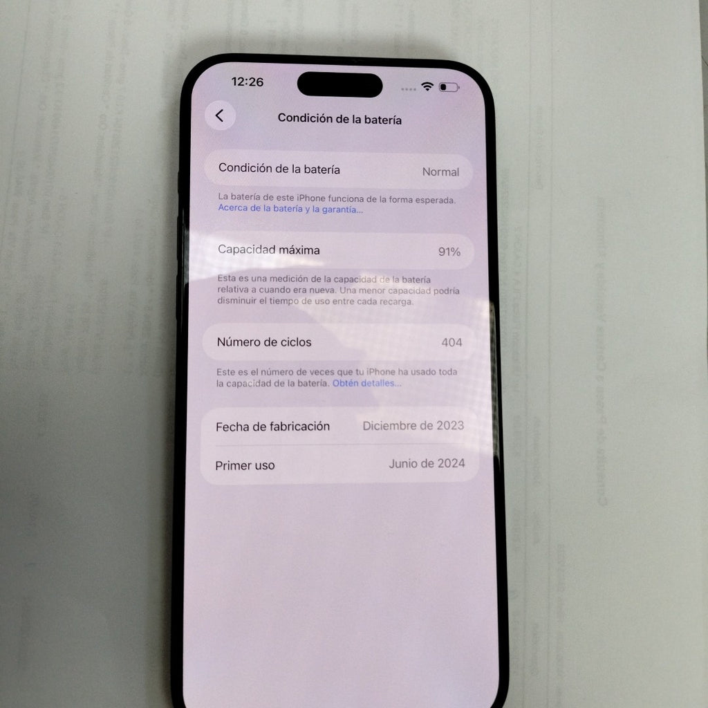 CELULAR APPLE IPHONE 15 PRO MAX A3105 (2023) 256 GB 8 GB RAM (SEMINUEVO)