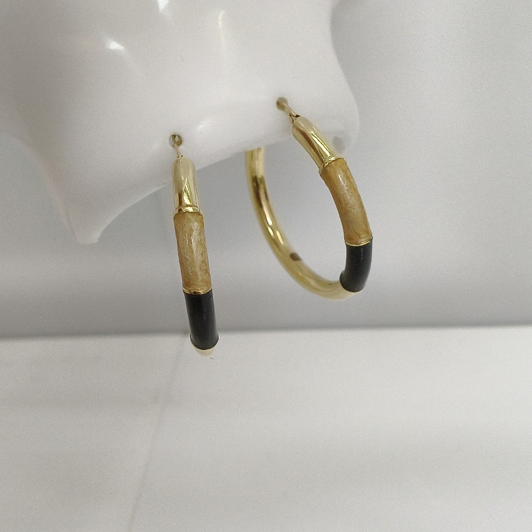ARRACADAS PAR ORO 14 K 6.4 GRMS (SEMINUEVO)