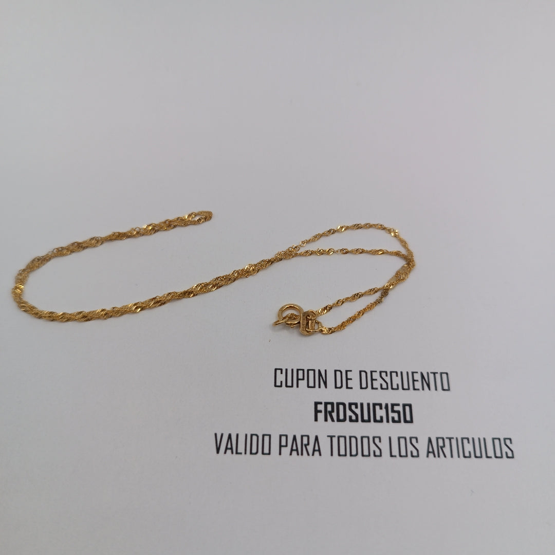 CADENA ORO 14 K 1,00 GRMS (SEMINUEVO)