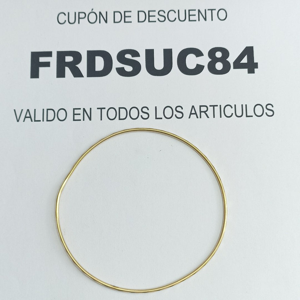 PULSERA RIGIDA ORO 14 K 3.1 GRMS (SEMINUEVO)