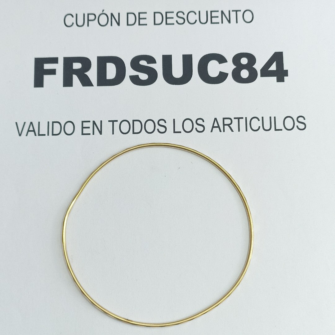PULSERA RIGIDA ORO 14 K 3.1 GRMS (SEMINUEVO)