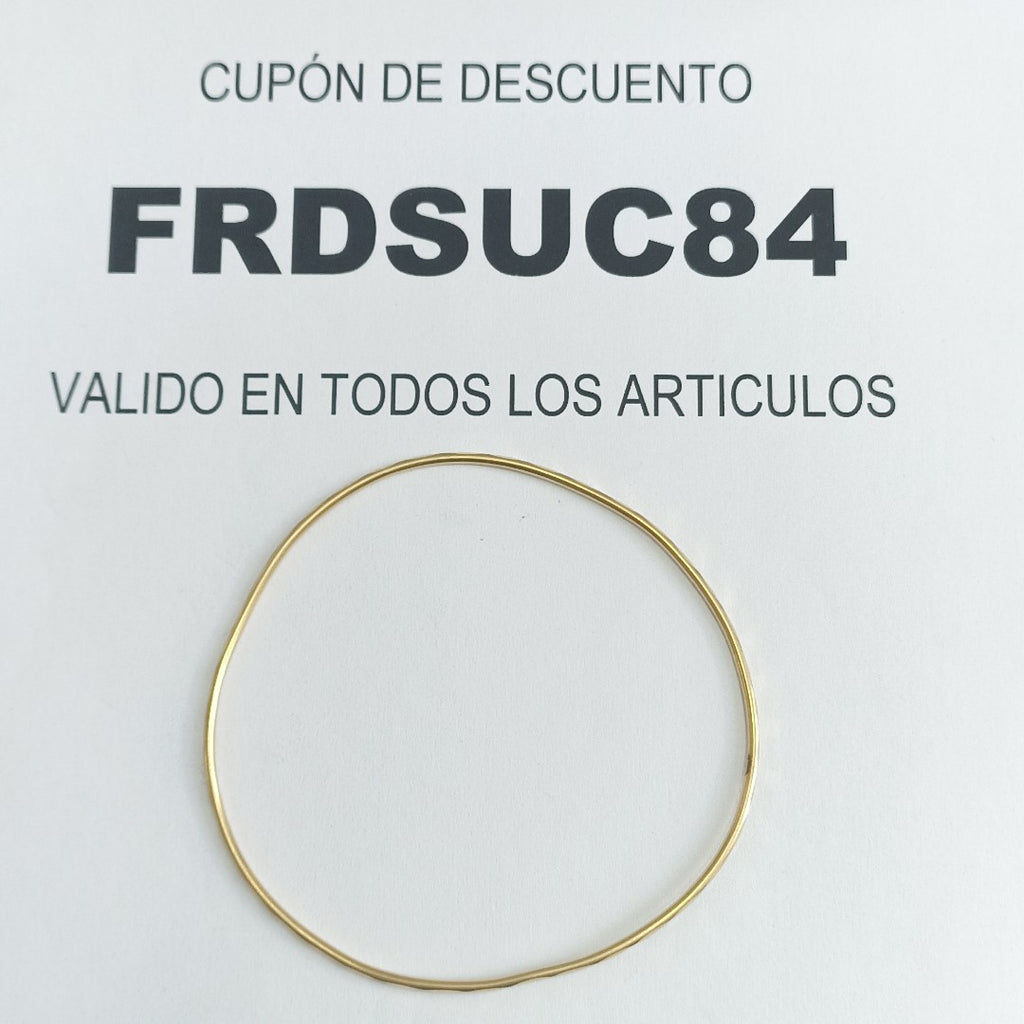 PULSERA RIGIDA ORO 14 K 2.7 GRMS (SEMINUEVO)