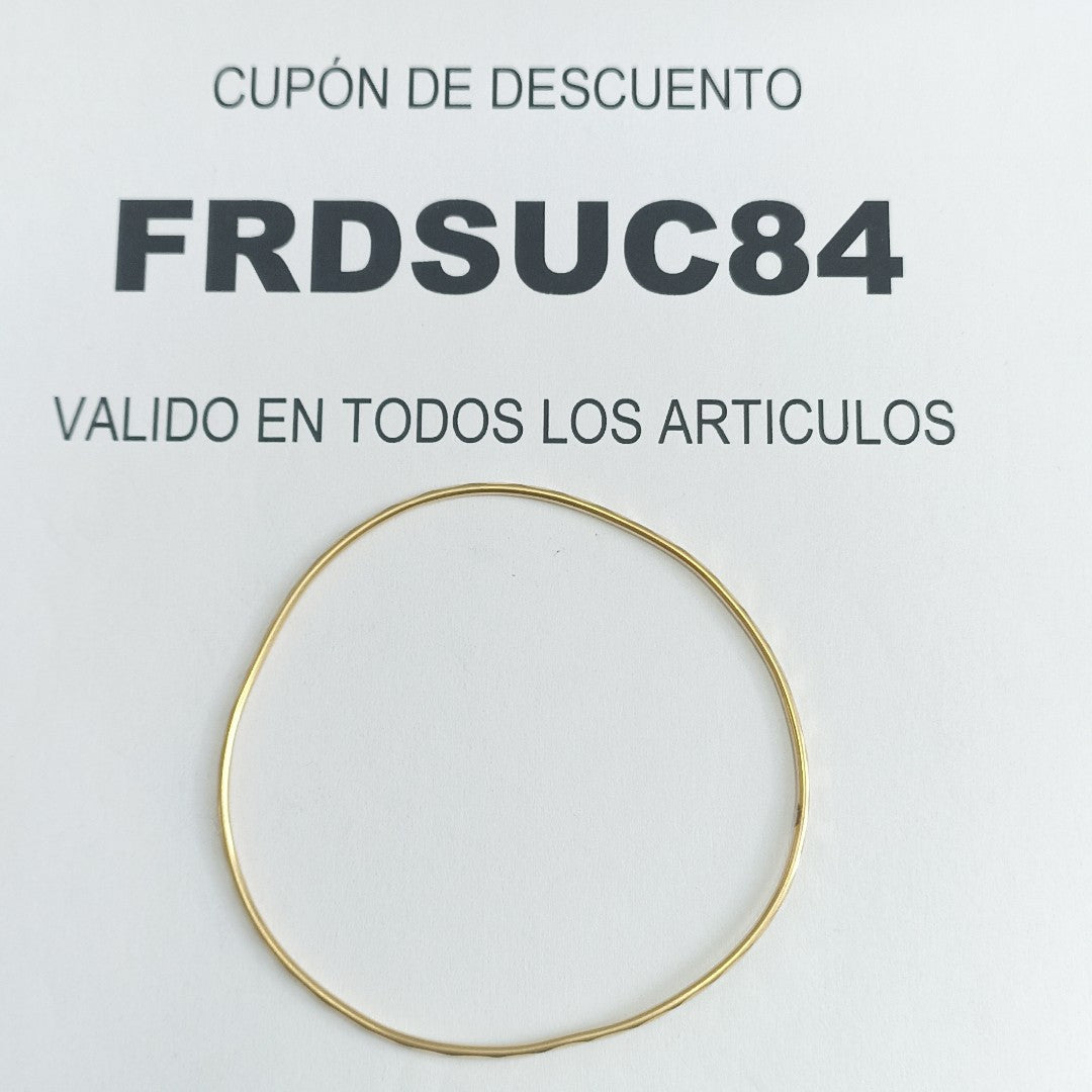 PULSERA RIGIDA ORO 14 K 2.7 GRMS (SEMINUEVO)