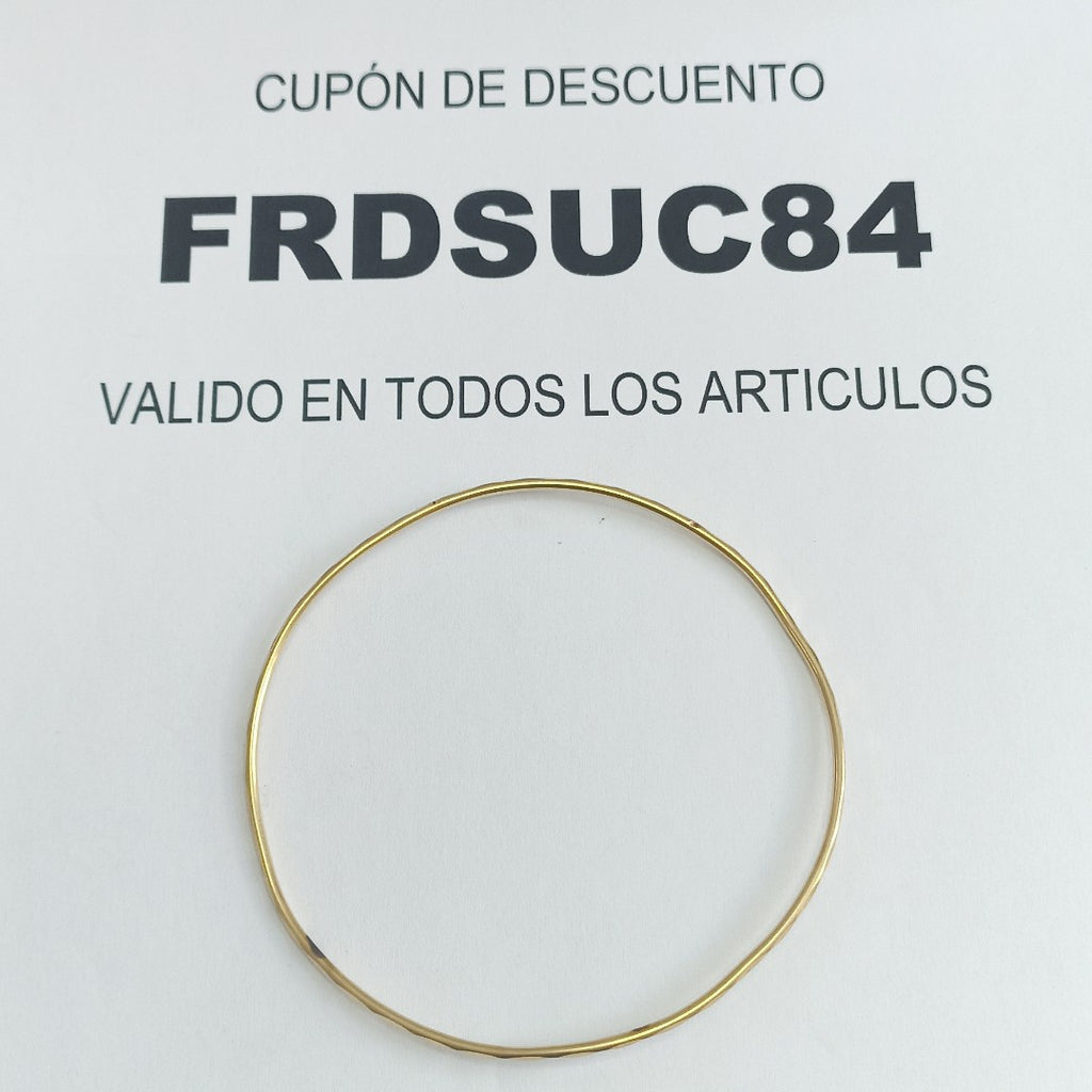 PULSERA RIGIDA ORO 14 K 2.7 GRMS (SEMINUEVO)