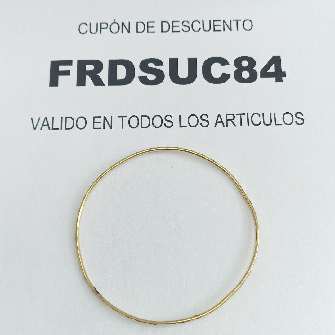 PULSERA RIGIDA ORO 14 K 2.7 GRMS (SEMINUEVO)