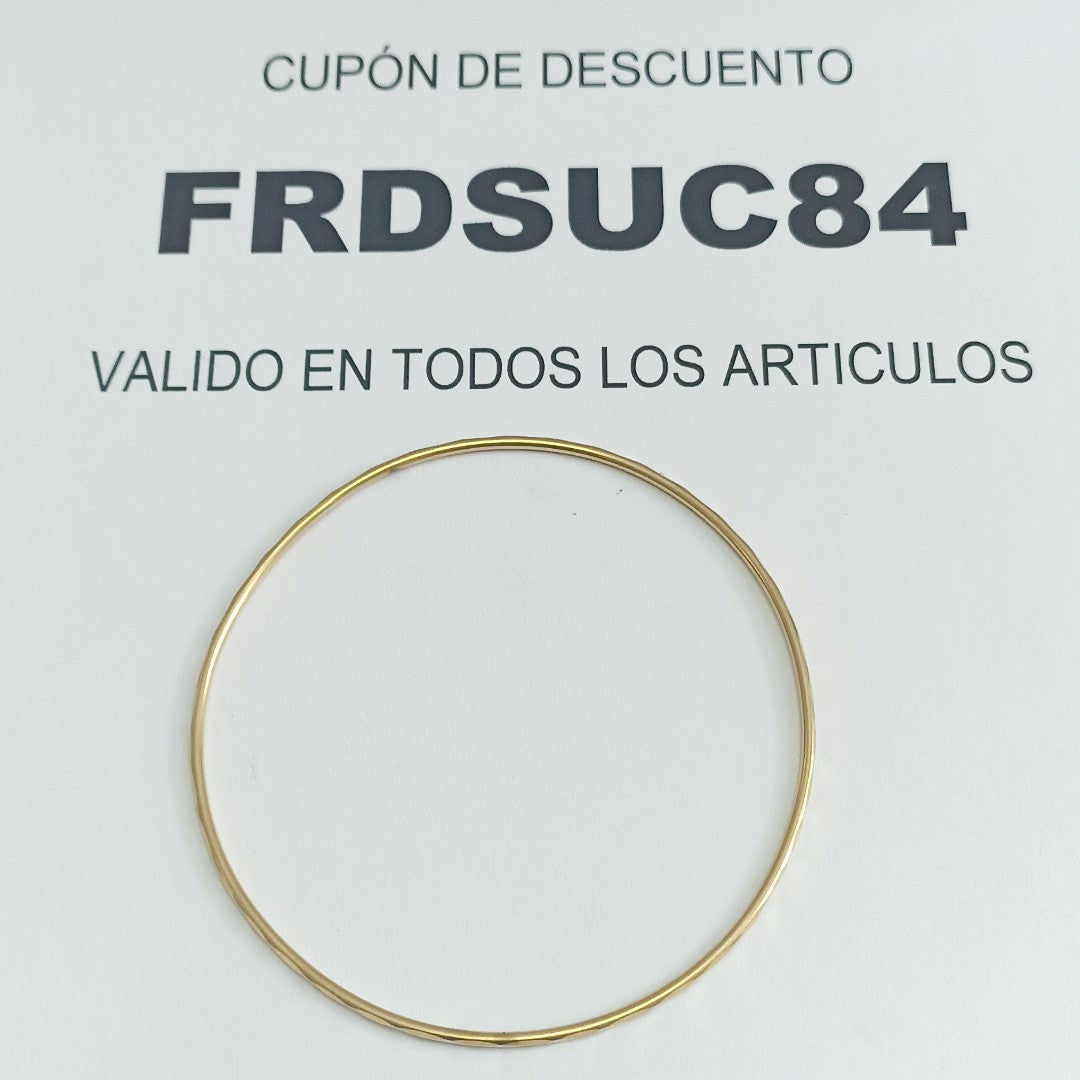 PULSERA RIGIDA ORO 14 K 3 GRMS (SEMINUEVO)