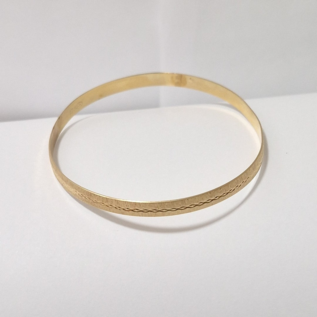 PULSERA RIGIDA ORO 14 K 7.9 GRMS (SEMINUEVO)