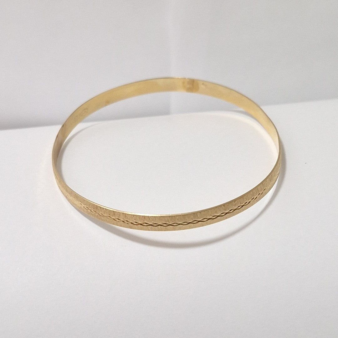 PULSERA RIGIDA ORO 14 K 7.9 GRMS (SEMINUEVO)