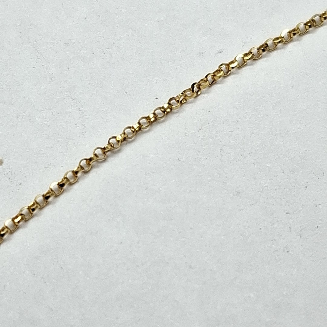 CADENA, MEDALLA RELIGIOSA ORO 10 K 2.3 GRMS (SEMINUEVO)
