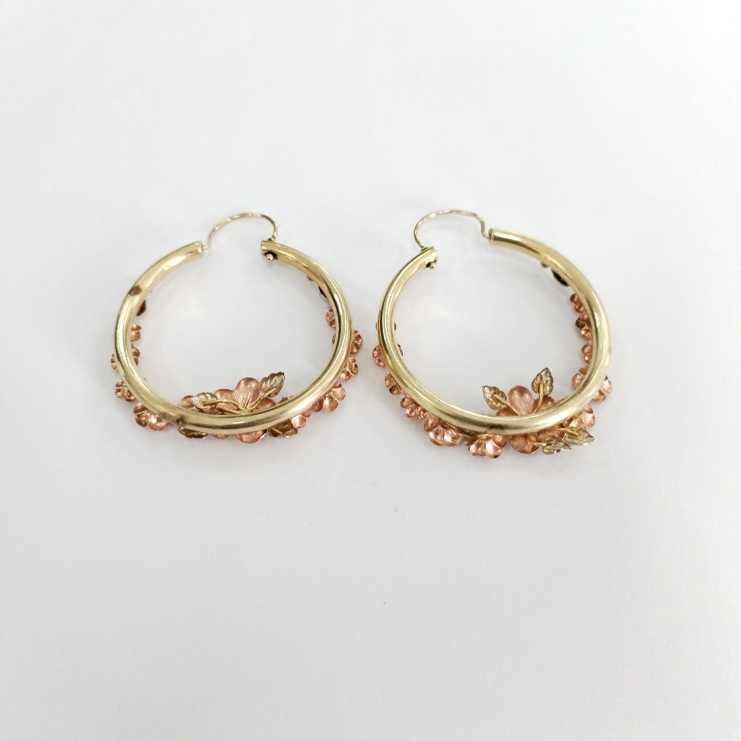 ARRACADAS PAR ORO,ORO COMBINADO 8 K 6,50 GRMS (SEMINUEVO)