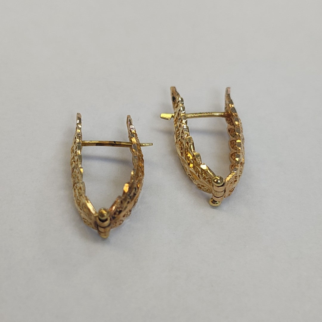 ARRACADAS PAR ORO 14 K 6.1 GRMS (SEMINUEVO)