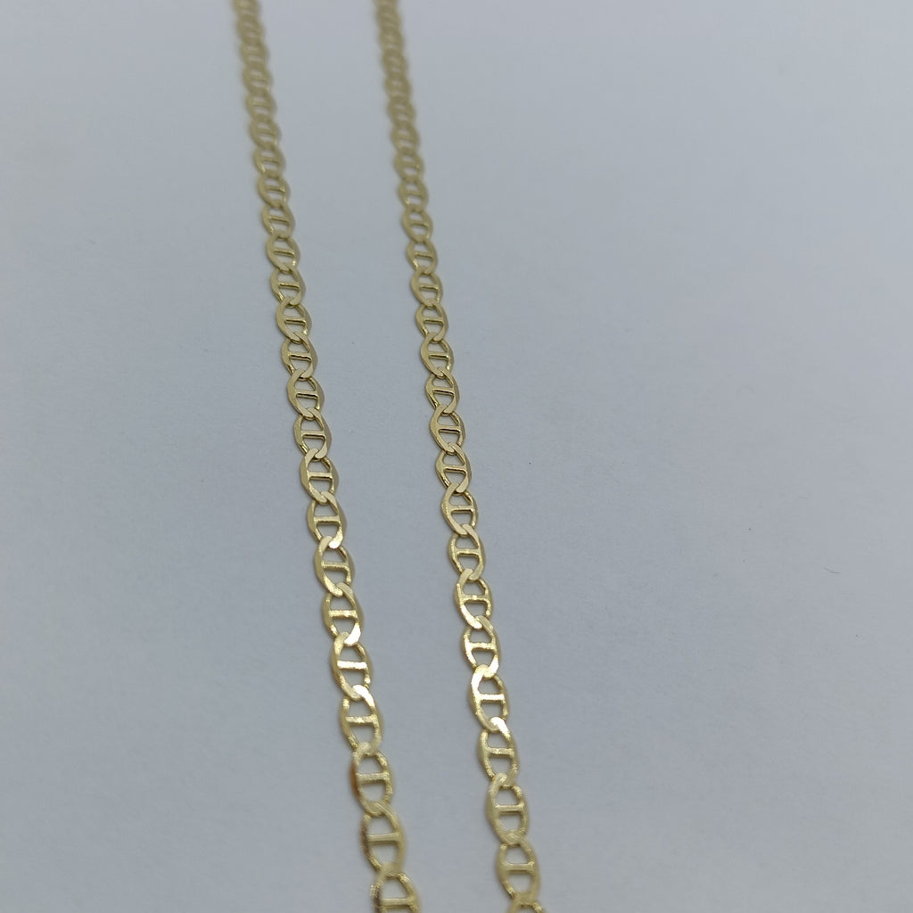 CADENAS TEJIDO MARINERA ORO 14K 55 CM 8.2 GR (NUEVO)