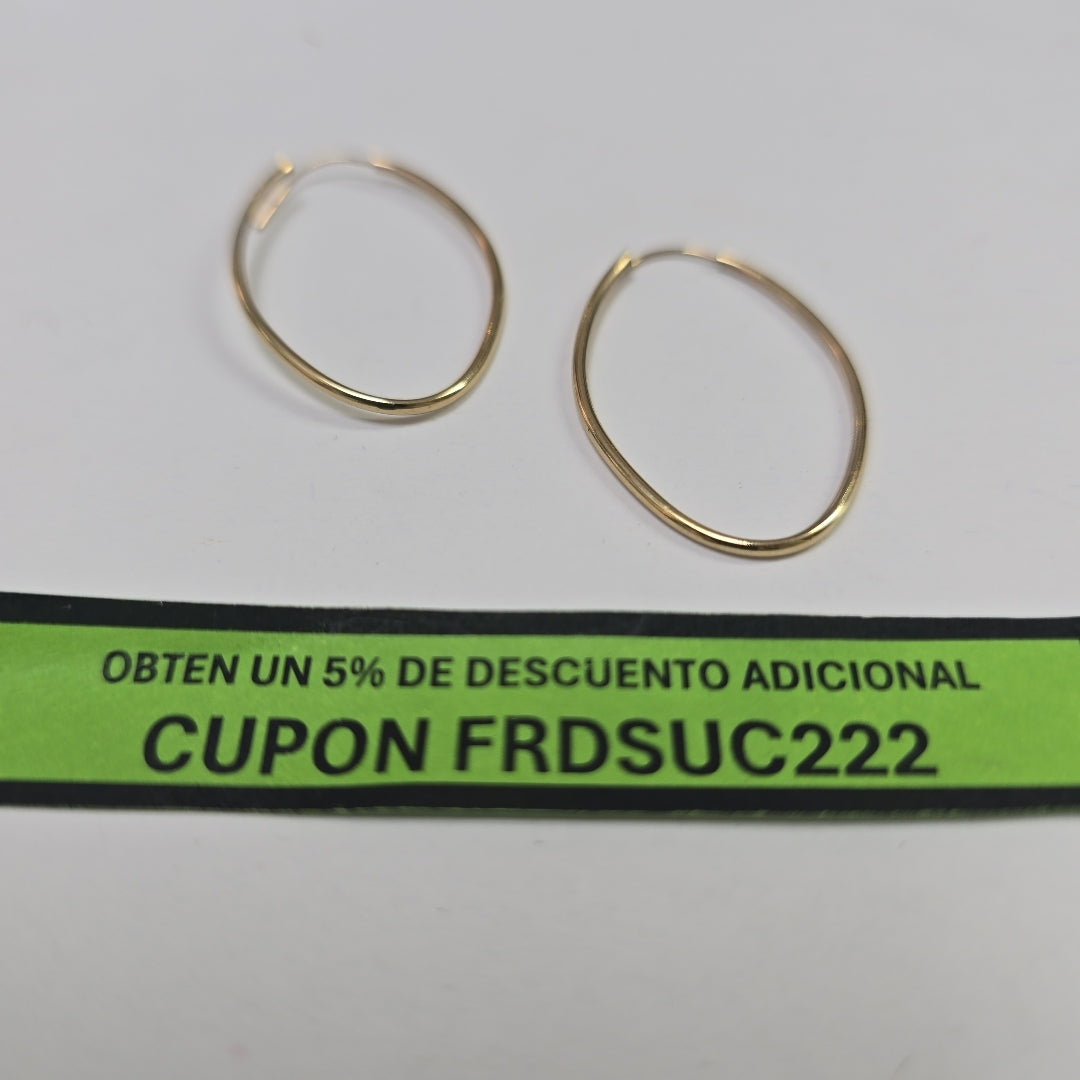 ARRACADAS PAR ORO 10 K 1.1 GRMS (SEMINUEVO)