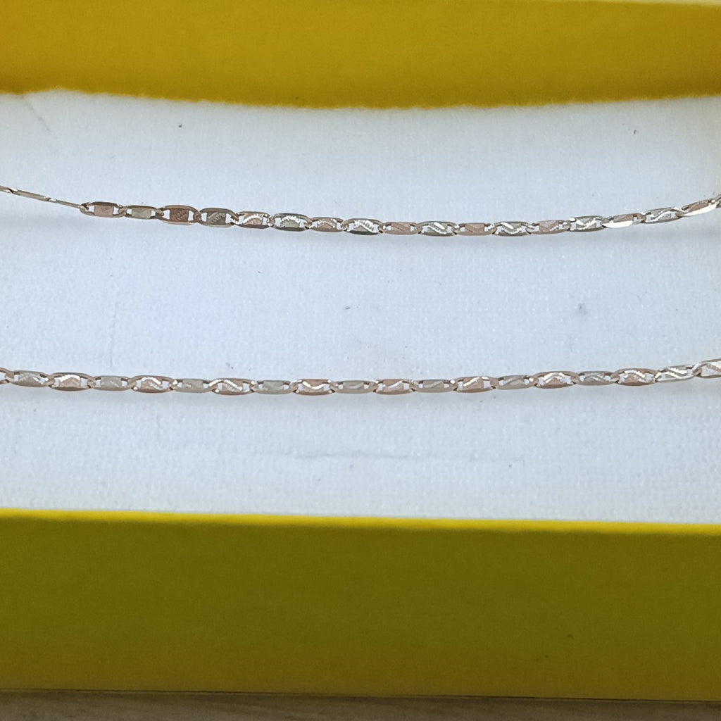 CADENA ORO,ORO COMBINADO 10 K 2,10 GRMS (SEMINUEVO)