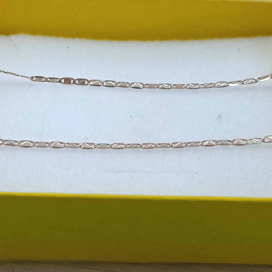 CADENA ORO,ORO COMBINADO 10 K 2,10 GRMS (SEMINUEVO)