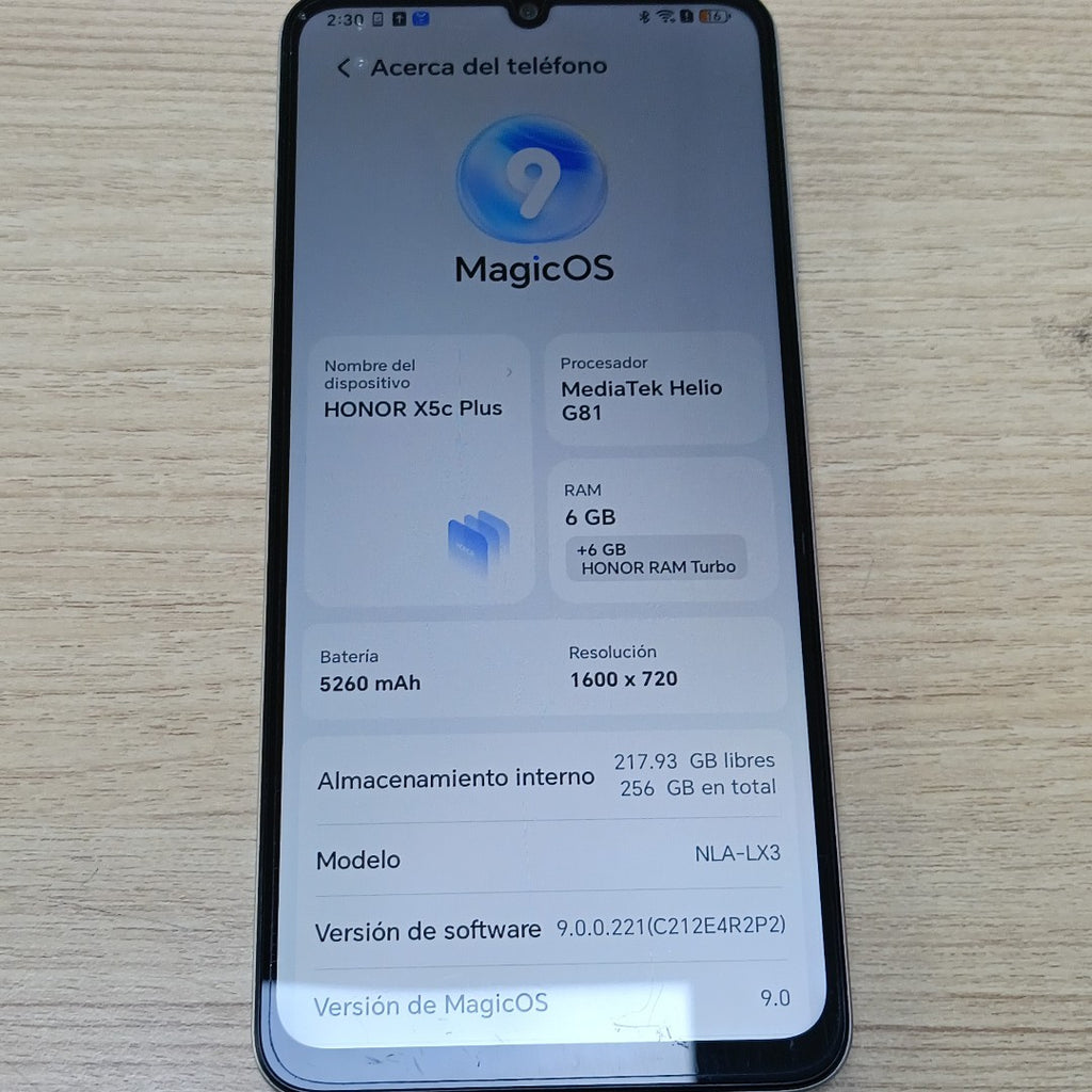 CELULAR HONOR X5C PLUS NLA-LX3 (2025) 256 GB 6 GB RAM (SEMINUEVO)