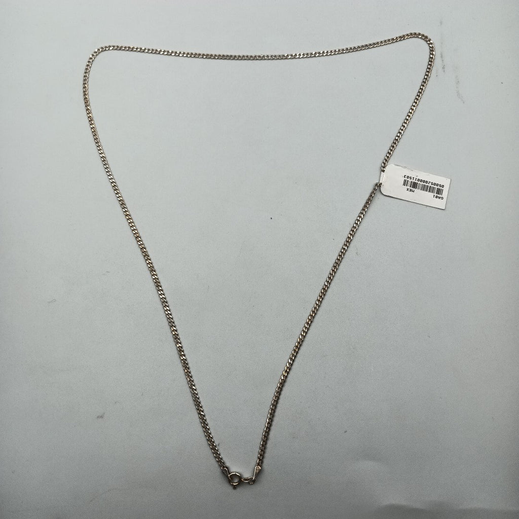 CADENA TEJIDO BARBADO PLATA .925 60 CM 5.6 GR (NUEVO)