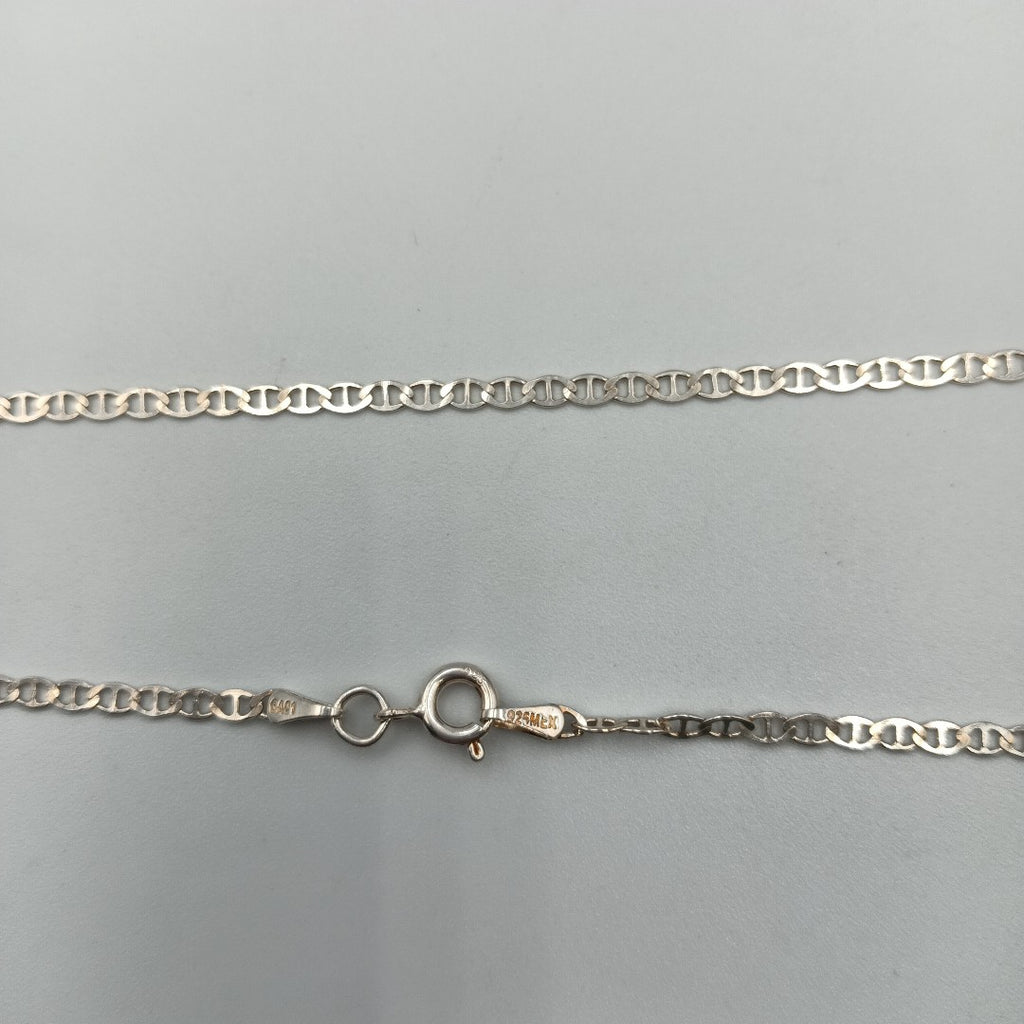 CADENA TEJIDO GUCHI PLATA .925 55 CM 3.6 GR (NUEVO)