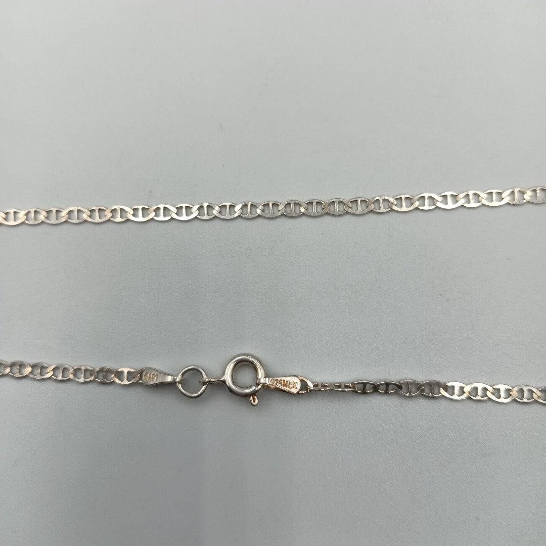 CADENA TEJIDO GUCHI PLATA .925 55 CM 3.6 GR (NUEVO)
