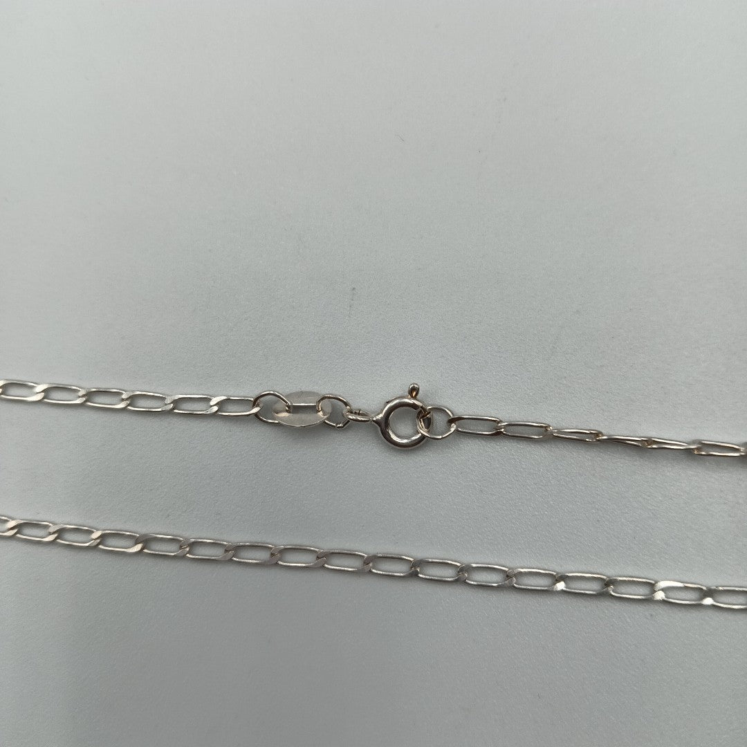 CADENA TEJIDO ESLABONES PLATA .925 55 CM 2.8 GR (NUEVO)