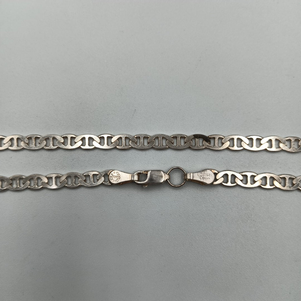 CADENA TEJIDO GUCHI PLATA .925 55 CM 12.6 GR (NUEVO)