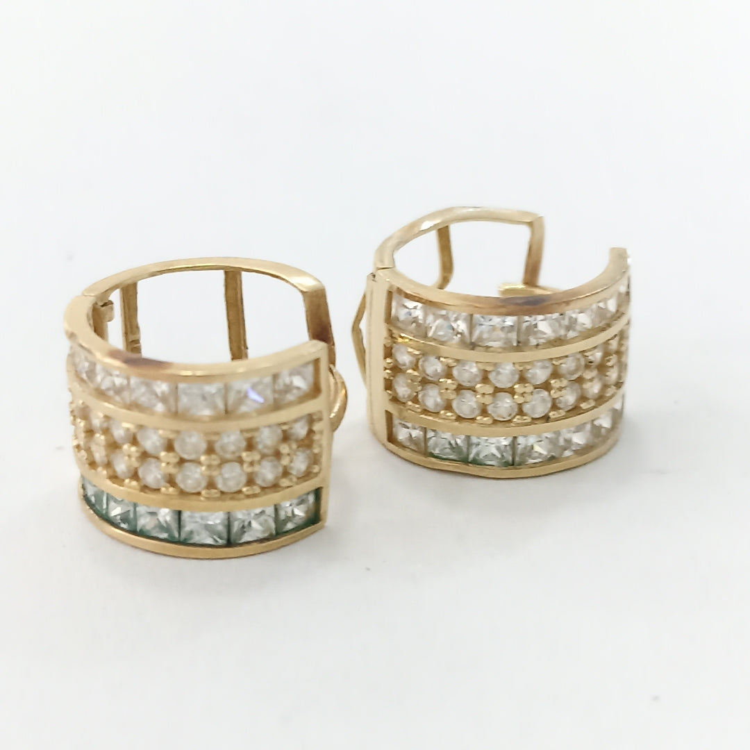 ARETES PAR ORO 14 K 4.2 GRMS (SEMINUEVO)