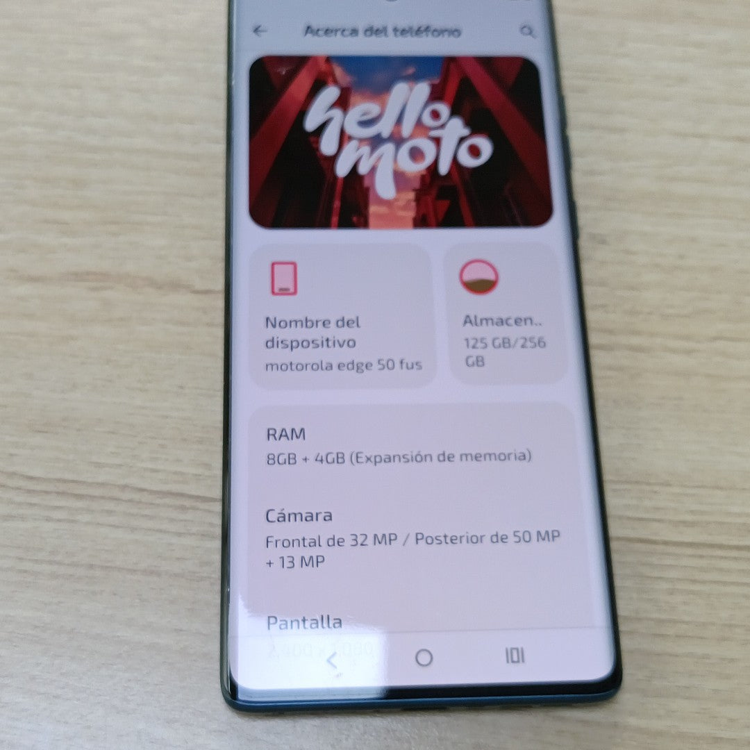 CELULAR MOTOROLA EDGE 50 FUSION XT2429-1 256 GB 8 GB RAM (SEMINUEVO)