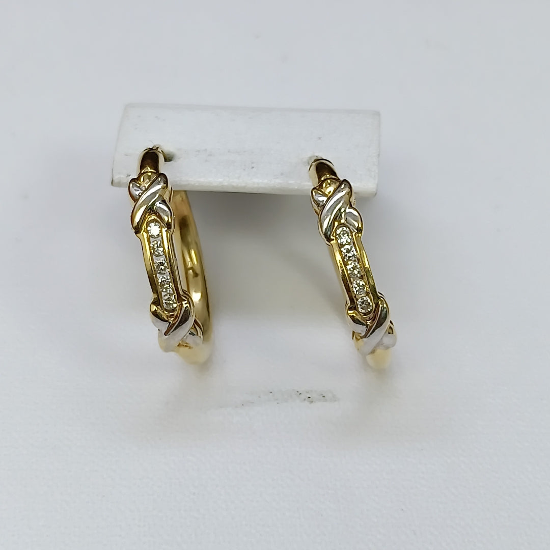 ARRACADAS PAR ORO 14 K 4,90 GRMS (SEMINUEVO)