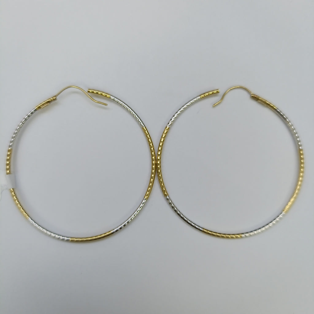 ARRACADAS PAR ORO COMBINADO 14 K 5.4 GRMS (SEMINUEVO)