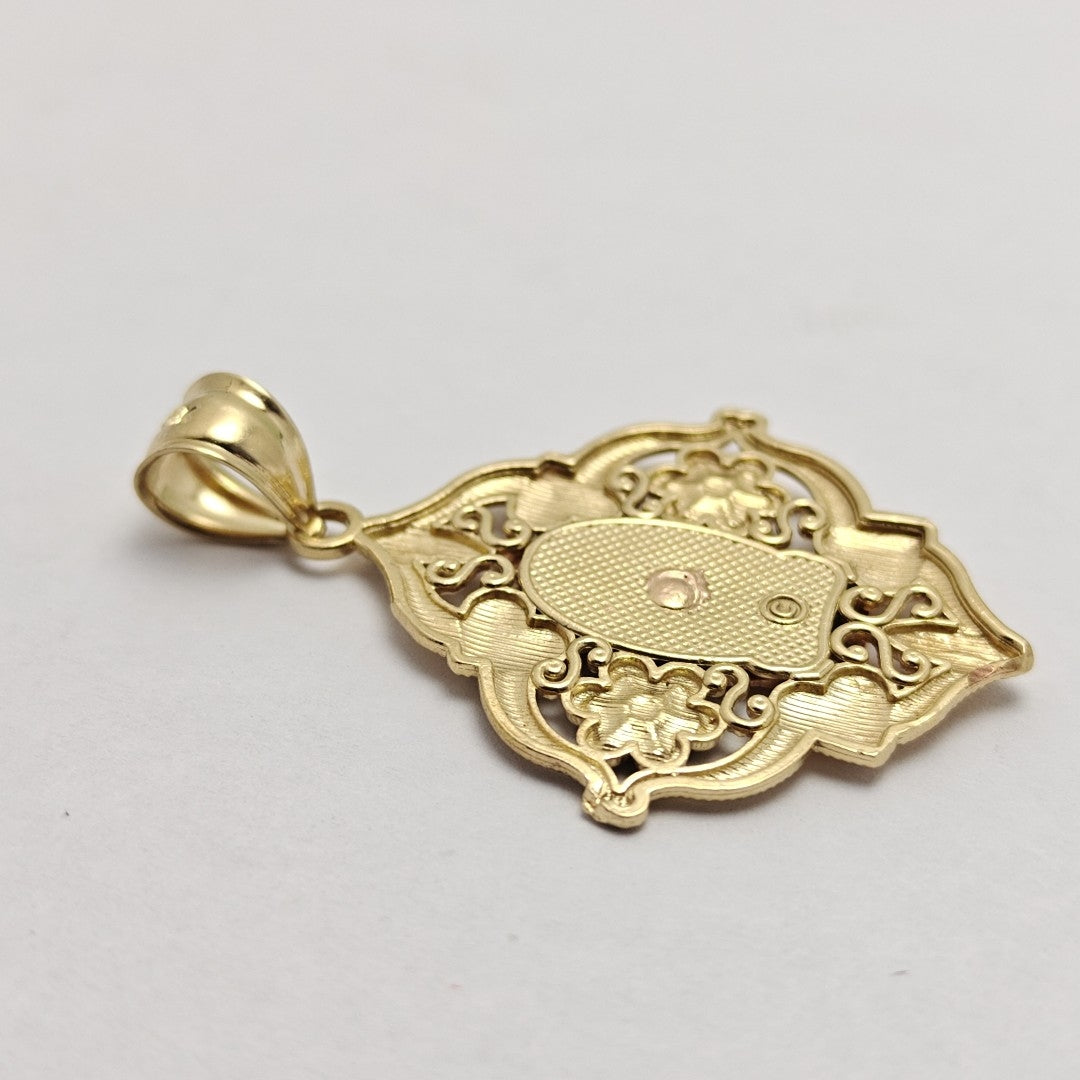 MEDALLA RELIGIOSA ORO, ORO COMBINADO 14 K 3.2 GRMS (SEMINUEVO)