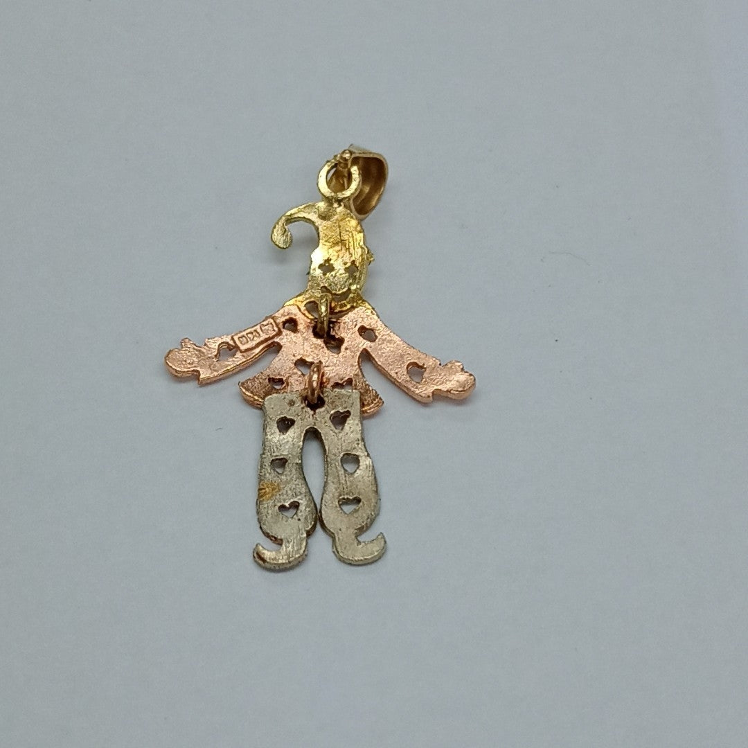 DIJE ORO,ORO COMBINADO 14 K 0,70 GRMS (SEMINUEVO)